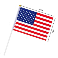 Mini drapeau à damier pour le Mexique Logo personnalisé Drapeau en vinyle polyester imperméable à la main Poteau en métal pour l'utilisation de l'assurance automobile