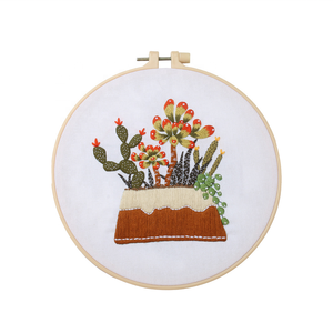 XIXI Kit de Bordado de Punto de Cruz DIY para Adultos, Diseño de Girasol, Tela de Algodón, Hecho a Mano, Forma Redonda, Diseño para Dueños de Perros - Product Image 1