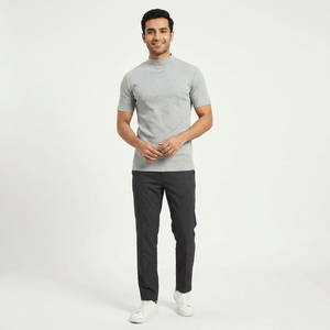 Nouveaux hommes sweat à col roulé hommes chandails décontracté col roulé couleur unie qualité chaud mince pulls à col roulé pull hommes - Product Image 1