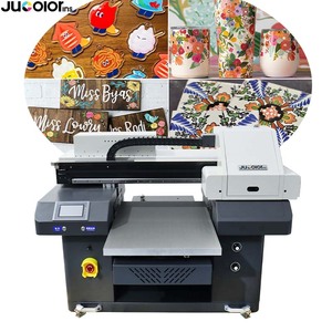 Jucolor nhà máy giá chất lượng tốc độ cao G5 đầu A2 Kích thước UV phẳng máy in với màu + trắng + véc ni mực - Product Image 4