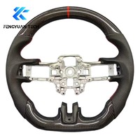 Volant chauffant en fibre de carbone forgée avec LED pour Dodge Journey 2.4 2008 2009 2010 2011 2012 2013 2014 2016