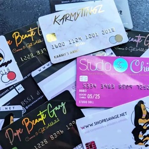 Cartes de membre holographiques personnalisées Cartes de visite en PVC de format crédit Carte de fidélité personnalisée Cadeau - Product Image 5