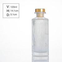 Bouteille de diffuseur d'aromathérapie de 120ml Vente directe d'usine Bouteille de diffuseur d'aromathérapie