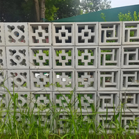 Blocs décoratifs en béton double carré pour murs, écrans et aménagements paysagers