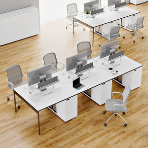 Bureau de travail moderne Alibaba pour 2 à 6 personnes, design de poste de travail, mobilier de bureau - Product Image 1