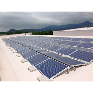 Mái bằng năng lượng mặt trời ballasted gắn khung phía Đông phía Tây bảng điều khiển năng lượng mặt trời mái bằng phẳng gắn hệ thống - Product Image 4