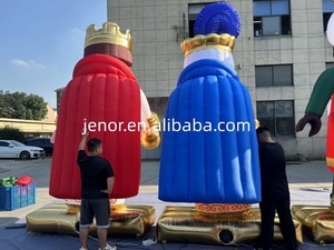 Gigantesca Decorazione Natalizia Gonfiabile da Esterno con Personaggio Re e 3 Re Magi - Product Image 6