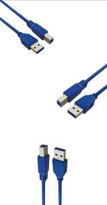 Vente en gros d'usine de câble d'alimentation USB 3.0 B mâle câble Roline en PVC doré pour imprimante de données en tailles 1m 2m 3m 5m - Product Image 2