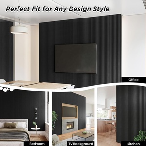 Pannelli Acustici in <span class=keywords><strong>Legno</strong></span> di Quercia Nera con Supporto in Feltro PET Ecologico, Decorazione Moderna per Pareti Interne, Pannelli Fonoassorbenti Akupanel - Product Image 6