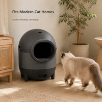 Nouvelle litière intelligente pour chat de 15 L, protection complète pendant 20 jours, toilette automatique, facile à nettoyer, matériau PP
