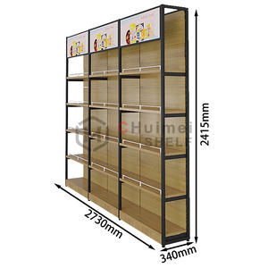 Scaffalature in Gondola in legno <span class=keywords><strong>per</strong></span> bevande vino o bottiglia con scaffalature in Gondola stile luci a LED <span class=keywords><strong>per</strong></span> negozio di liquori - Product Image 4