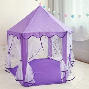 Grande <span class=keywords><strong>Tenda</strong></span> Giocattolo a Forma di Castello <span class=keywords><strong>Principessa</strong></span> per Bambini, Esagonale, Verde, Blu, Rosa, per Interni ed Esterni - Product Image 1