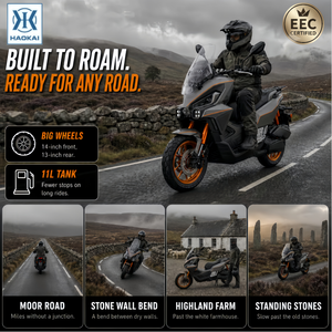Scooter à essence 250CC, moto d'aventure, cyclomoteur, maxi-scooter, 95 km/h, 10,5 kW, Euro 5 EEC, 11 L, longue autonomie, pour adultes, vente en gros - Product Image 4