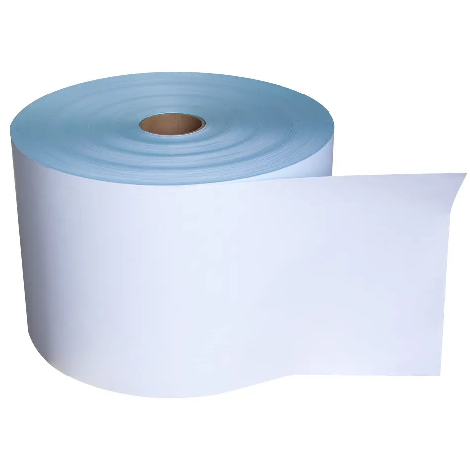 Pabrik Grosir Self-Adhesive Custom Ukuran Thermal Transfer Bahan Label Di Roll Roll Label