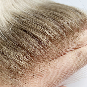 2025 đầy đủ ren cơ sở hairpiece cho phụ nữ da trắng Phụ nữ dài tóc con người toppers lụa Top đóng cửa - Product Image 5