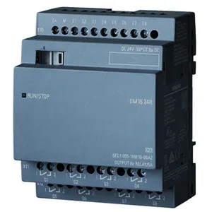 Siemens-controlador lógico programable 6ED1055-1NB10-0BA2, 8 controladores, LOGO 6ED1055-1NB10-0BA2 DM16 24R 24VDC 8 DI/8 ¿