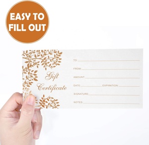 Cartes-cadeaux vierges personnalisées, bons <span class=keywords><strong>d</strong></span>'achat, cartes vierges dorées, cartes-coupons pour entreprises, beauté, mariage, anniversaire, et supports - Product Image 1