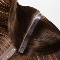 Extensions de cheveux de trame de papillon Xo Hole Micro perle de luxe en vente en gros Blonde 613 trame invisible de peau de Pu russe 100% cheveux humains