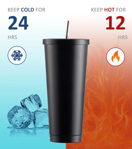 Vaso Térmico de Acero Inoxidable 304 de 17 oz, con Aislamiento al Vacío, Personalizable con Logotipo, para Café, Bebidas Frías, con Pajita - Product Image 6