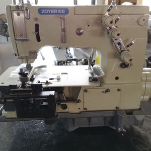 Machine à coudre semi-automatique Zoyer 2000C à double aiguille pour boucles de pantalon avec coupe automatique de la chaîne, épaisseur de 16 mm - Product Image 1