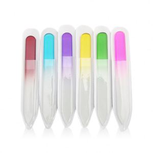 Pengikir Kuku Bayi Warna-warni Label Pribadi, Alat Penyangga Manikur Mini Kristal Kaca Kikir Kuku Profesional - Product Image 6