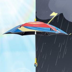 Parapluie pour enfants sécurité coin arrondi nom étiquette vinyle mâle femme bébé pluie brillant longue poignée semi-automatique maternelle - Product Image 6