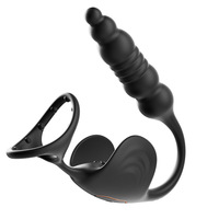 Anneau pénien télescopique, plug anal, masseur de prostate, masturbateur avec contrôle par application et télécommande, jouet de flirt pour adultes - Vente en gros usine