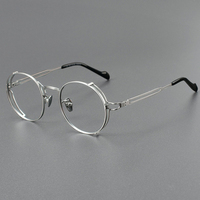 Monturas de Gafas de Titanio Ultraligeras para Mujer ZY0048, Diseño Ahuecado para Rostros Pequeños, Patrón Sólido para Lentes