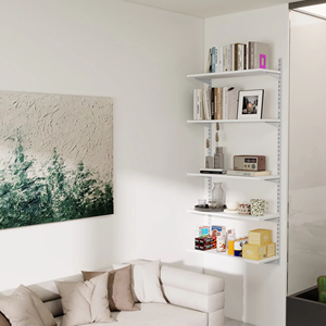 Kim loại treo tường kệ lưu trữ tường lưu trữ kệ cho văn phòng nhà nổi kệ lưu trữ cho phòng đựng thức ăn DIY kệ sách với bàn - Product Image 4