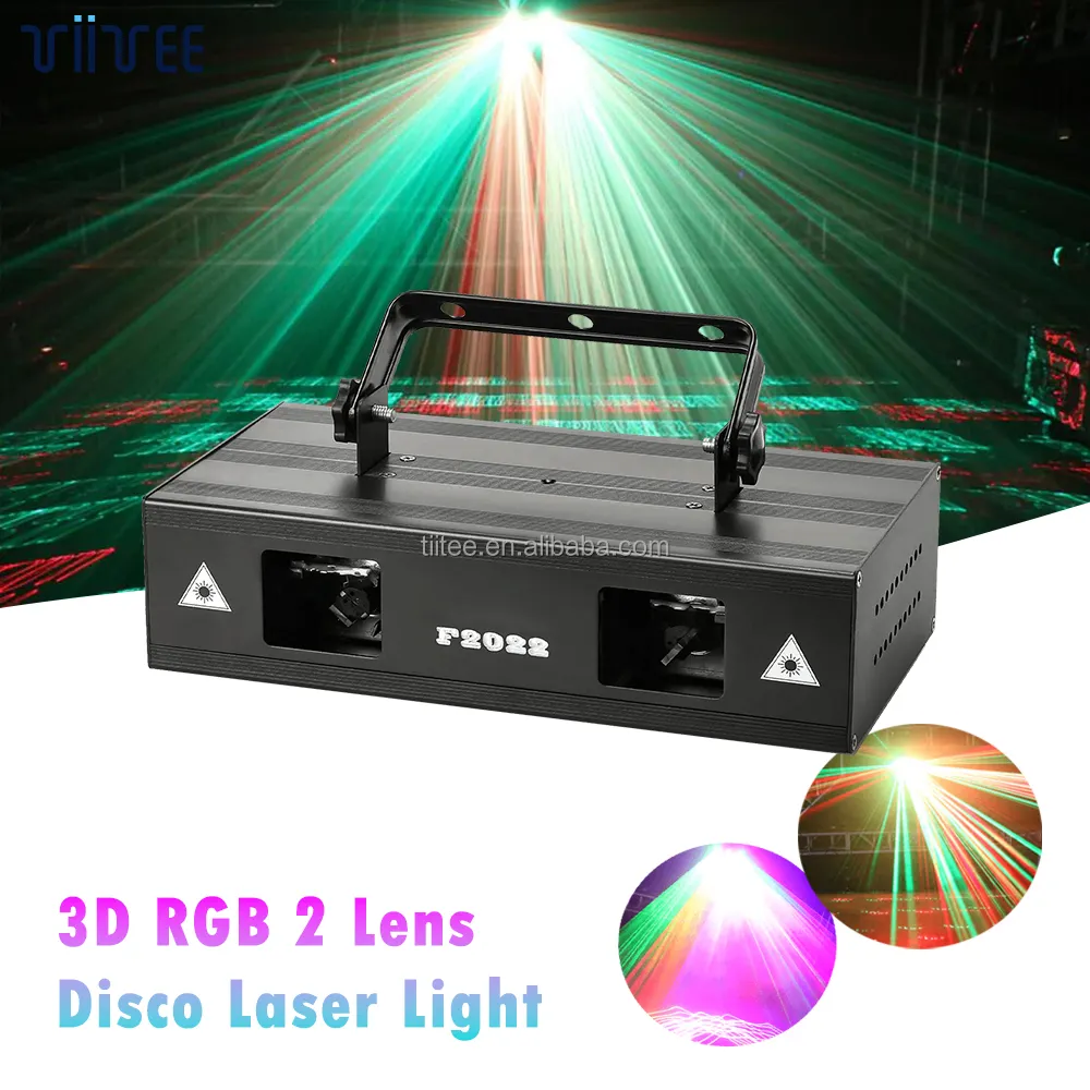 TIITEE Efeito 3D Sound Sensing Luzes Laser Flash Luzes do Palco Stepper Motor Laser Light Para Dj Disco KTV Party