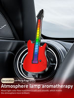 Forme de guitare pour voiture Rafraîchisseur d'air Musique Atmosphère Rythme Léger Parfum Aromathérapie Sortie de guitare pour voiture Aromathérapie