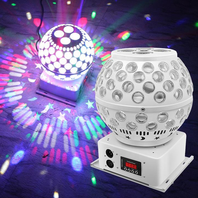 2022 Hot Sale KTV Room Bar Flash Rgb Dj Dmx Rotating Magic Ball Disco Laser Stage Lights