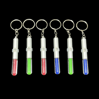 Porte-clés promotionnel en plastique avec mini lampe torche pour publicité d'entreprise, cadeaux personnalisés, mariages, fêtes - Portable