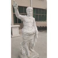 Statue de vieil homme sculptée en marbre blanc de haute qualité, fabriquée sur mesure par l'usine, décorative et artisanale