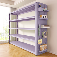 Étagères de rangement pour livres, bibliothèque, acier au carbone, robuste, réglable, unités d'étagères métalliques pour garage et rangement pour salon, bureau
