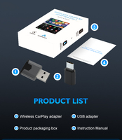 Adaptateur CarPlay sans fil CP22 2 en 1 MINI, Android Auto sans fil, adaptateur USB CarPlay sans fil WiFi, prise Type C pour voiture, iPhone CarPlay