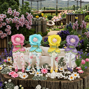 Statue de sorcière d'Halloween miniature en résine faite à la main Sculpture d'art populaire personnalisée écologique Figurine animale de noël cadeau en gros - Product Image 4