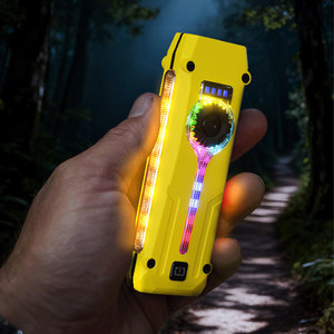 Taikoo EDC ไฟฉายเลเซอร์ยุทธวิธีทรงกระบอกแสงแรง, ไฟฉายแหล่งกำเนิดแสงหลายดวงชาร์จไฟหรี่แสงได้แบบไม่มีขั้น - Product Image 3