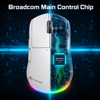 Ratón Inalámbrico para Juegos Attack Shark X11 63g Tri-Mode, PAW3311 22K DPI, Base Magnética de 1000Hz, 65 Horas de Duración, RGB, Accesorios para PC
