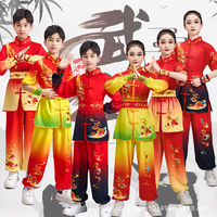 Costume de danse du dragon chinois personnalisé pour enfants et adultes, uniforme d'exercice d'arts martiaux, tenue de spectacle de tambour, ensemble pour spectacle de groupe, fourniture en gros OEM