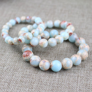 Shoushan Stone <b>Bracelet</b> 18 Beads Round <b>Ball</b> Shape 6mm 8mm 10mm Gift Jewelry Antiques Style - Product Image 2