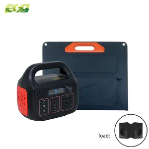 hot selling products 2022 portable power station 500W 600W 1000W solar generator with panel completed set