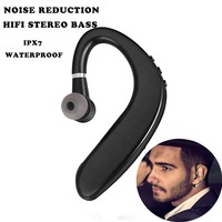 Écouteur sans fil S109 BT 5.1, conception à crochet pour une seule oreille avec micro, casque mains libres pour le sport et les affaires, compatible avec les smartphones