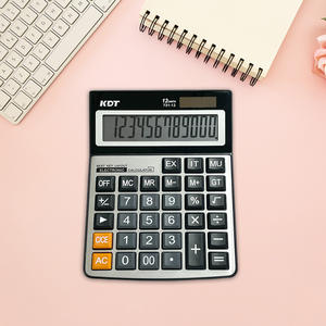 Calculatrice de bureau KDT à 12 chiffres KT-731 avec panneau en plastique et métal, gros boutons, double alimentation, grand écran - pour le bureau et les étudiants - Product Image 6