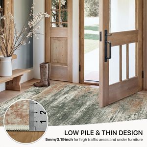 Polyester Trừu Tượng Hiện Đại Khu Vực Thảm Lớn Máy Có Thể Giặt Non-Slip Mềm Pet Thân Thiện Thảm Cho Phòng Khách Phòng Ngủ Ăn Uống In - Product Image 5