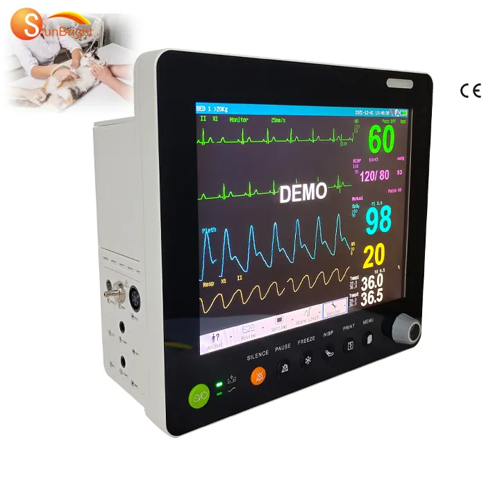 12,1 Zoll Krankenhaus geräte Vital funktionen HD-Display Intensivstation medizinische Maschinen SUNBRIGHT