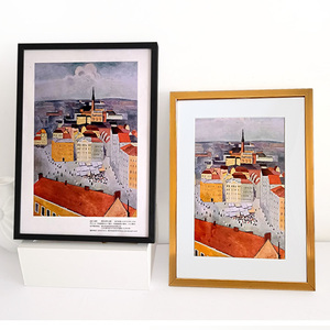 Custom Narrow <strong>Gold</strong> Aluminum Alloy Picture <strong>Frame</strong> Wall <strong>Square</strong> Metal Photo <strong>Frame</strong> A2 Size Poster <strong>Frame</strong> with Glass Materials - Product Image 6