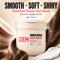 Masque capillaire revitalisant en profondeur à marque privée, enrichi en kératine, squalane, huile de coco et beurre de karité, pour distributeurs de salons, fourniture OEM ODM