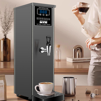 Hervidor de Agua Eléctrico Comercial de Acero Inoxidable, Portátil, Automático, de Doble Voltaje, Calentamiento Inmediato, Inteligente, 35L/H
