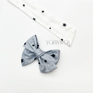 ที่มัดผมสไตล์หวานๆแบบชิ้นที่สี่เครื่องปั่นแบบ DIY พร้อมวัสดุผ้ารูปดาว - Product Image 6